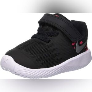 Nike Star Runner (TDV) Black/Silver/Pink Toddler Girl's Shoes - Size 4C